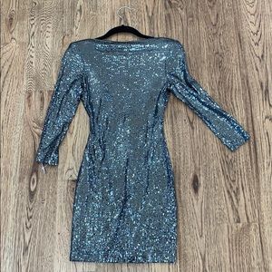 Sequin dress low back